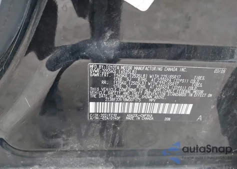 2009 Toyota Rav4 z USA, uszkodzony, nr VIN 2T3BF33V19W007175